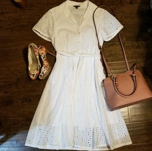 Brooks Brothers Cotton Eyelet Dress
